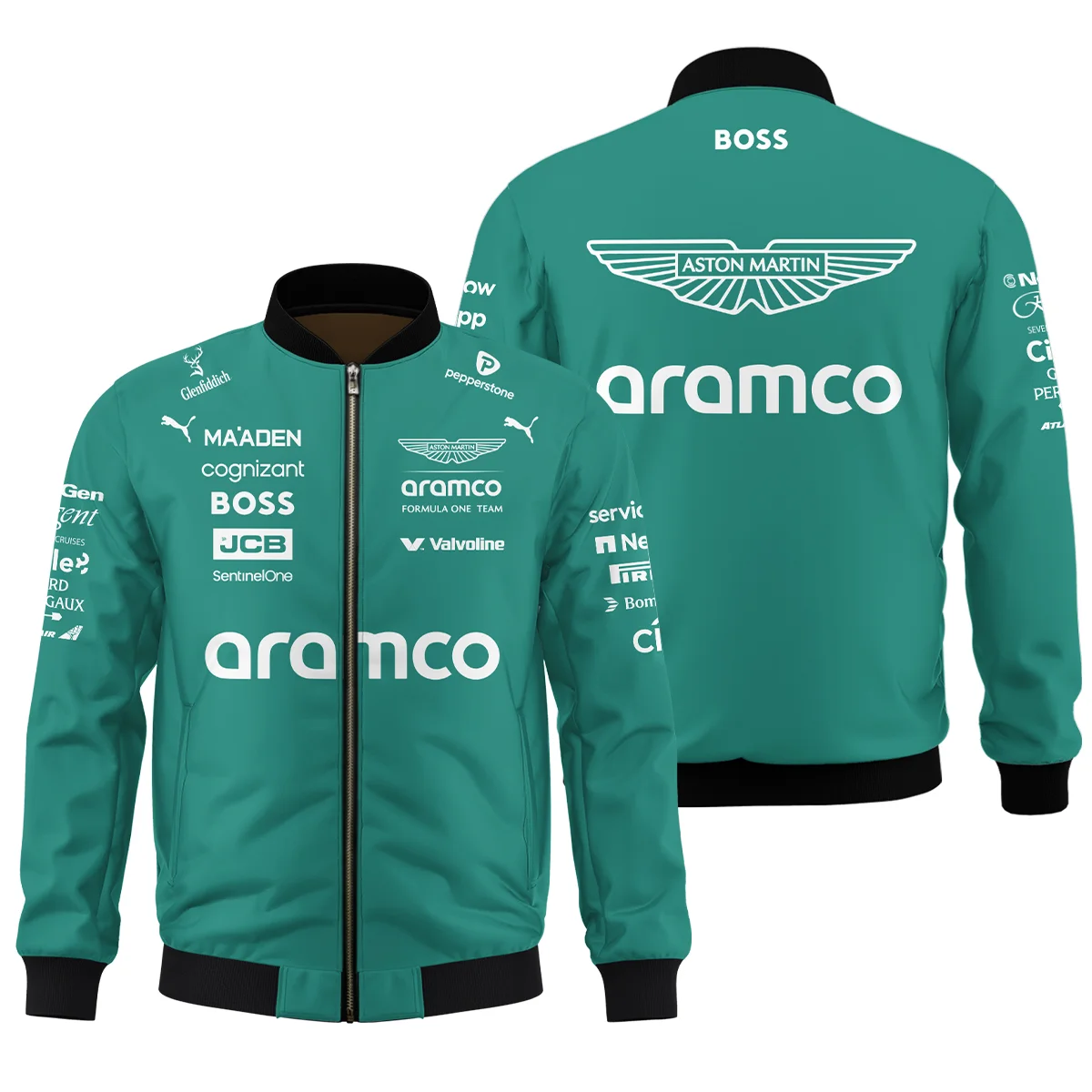 2025 Aston Martin F1 Race Suit Bomber BLVA120725A04AMBB - Motorsport Apparel