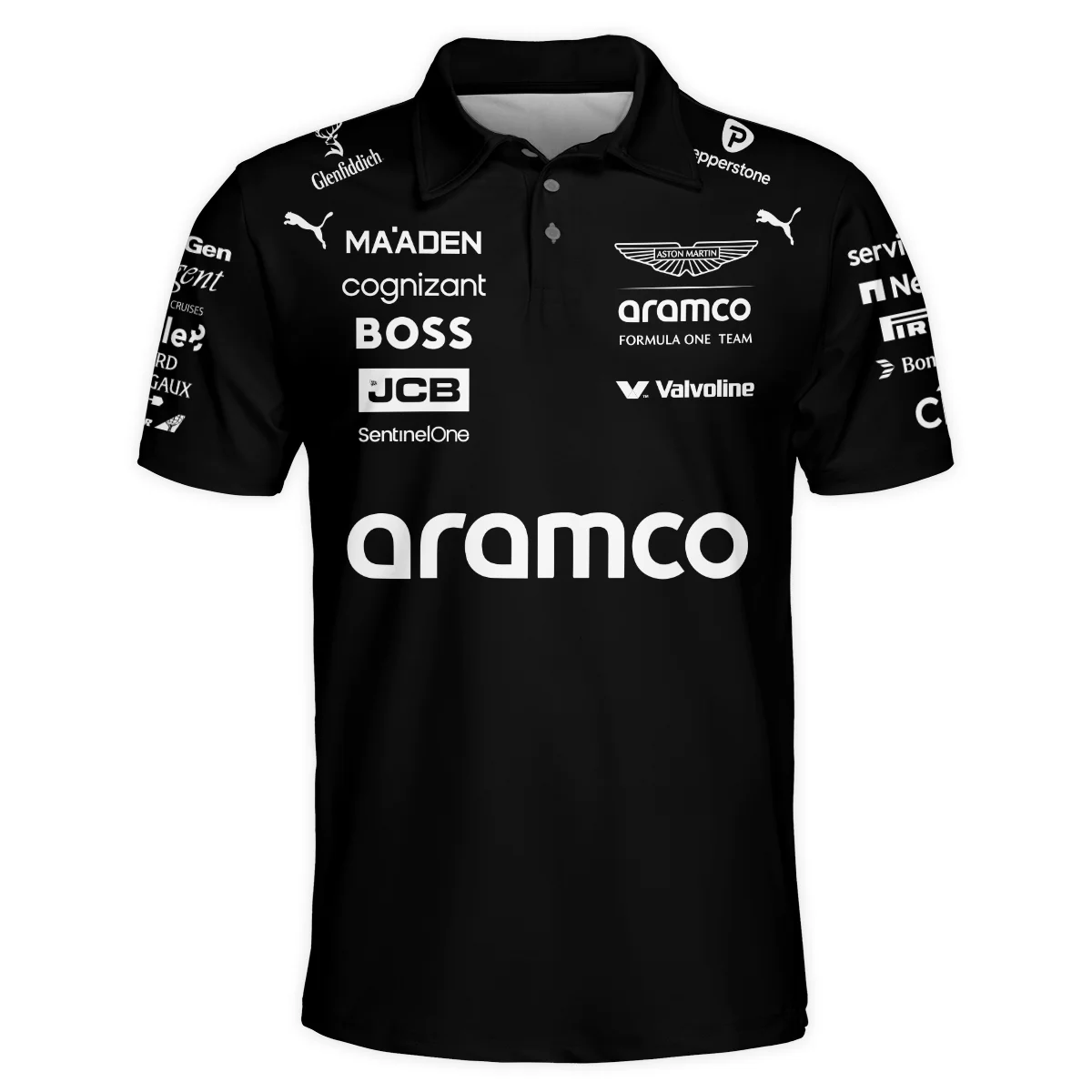 2025 Aston Martin F1 Team Suit Polo Shirt BLVA120725A05AMPL - Image 2