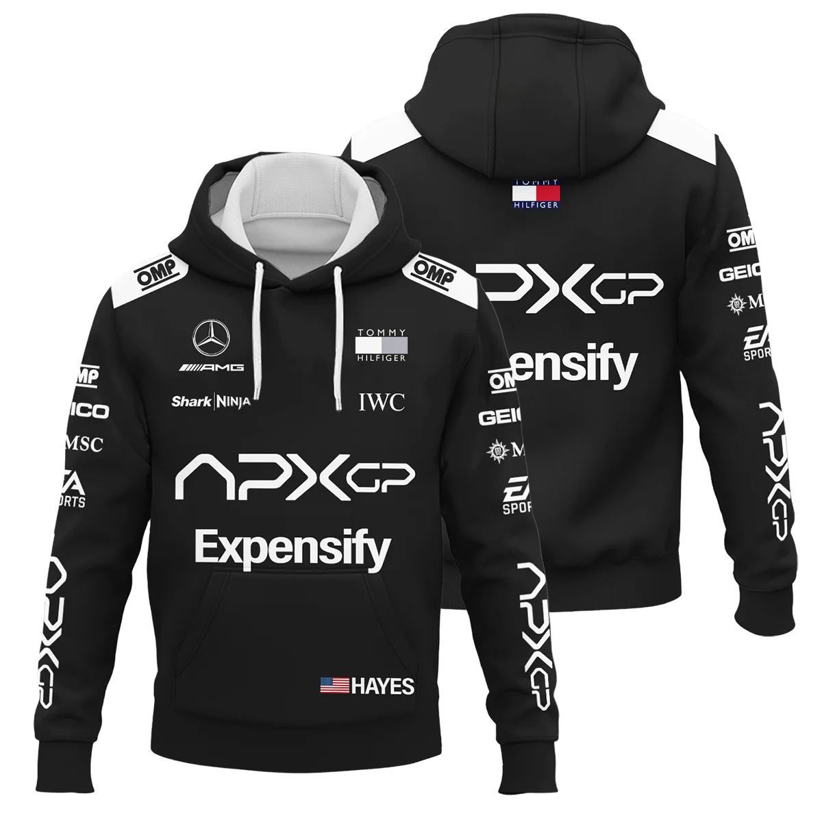 2025 Black Version For Racing Fan Hoodie BLF116625A2HD