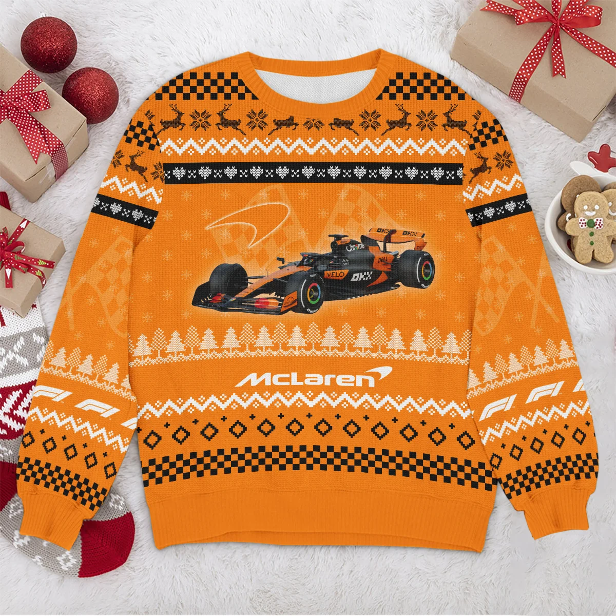 2025 Car McLaren Formula 1 - Ugly Sweater BLVAF1220925A22MCL - Image 4