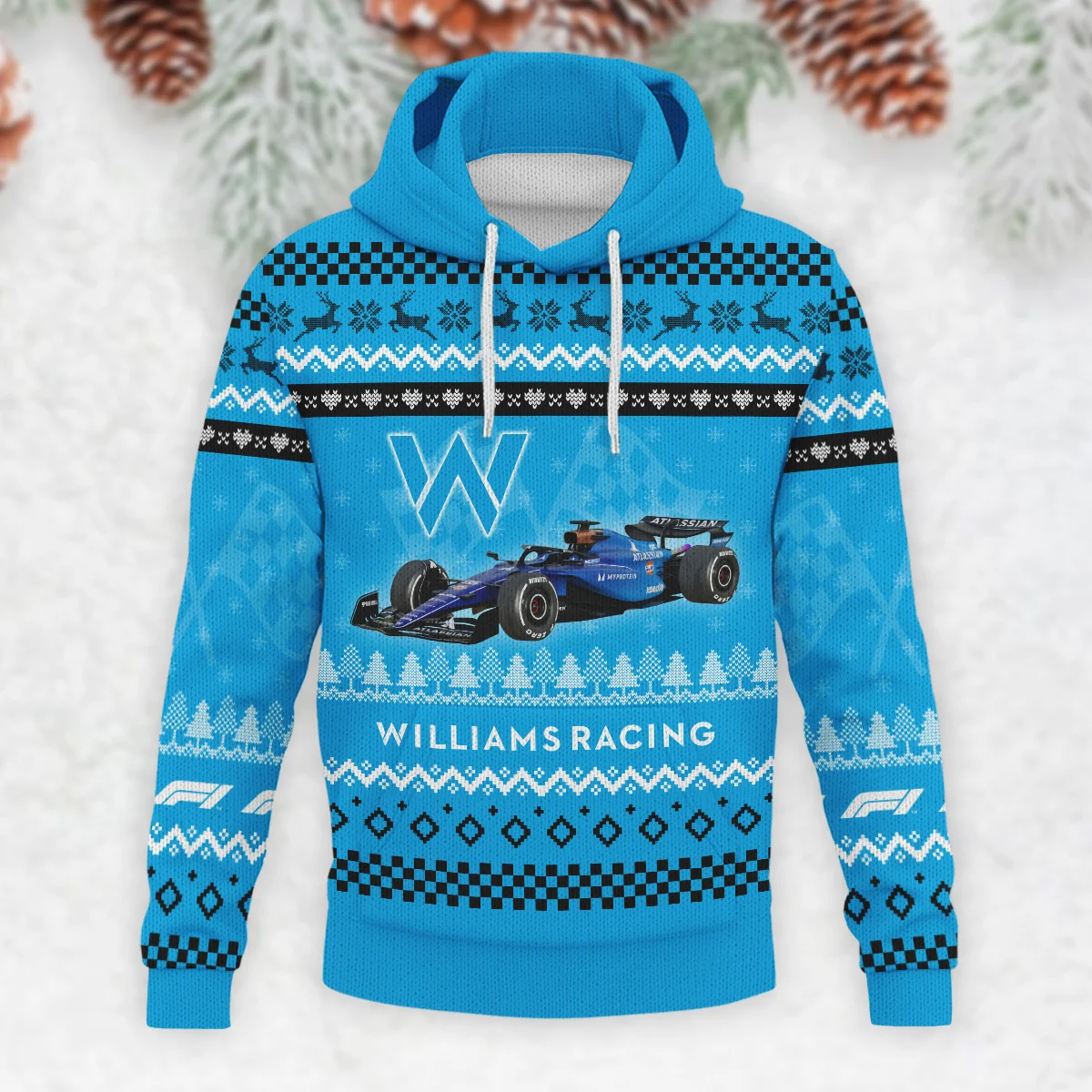 2025 Car Williams Formula 1 - Knitted Hoodie BLVAF12209250A22WIL - Image 2