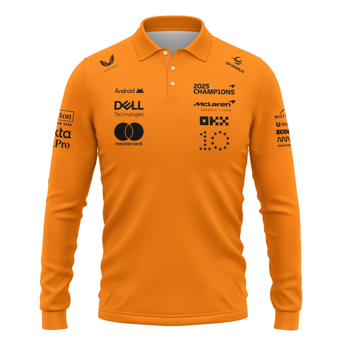 2025 Champions McLaren F1 Team - Long Polo Shirt BLMCL12925A2LPL - Image 2