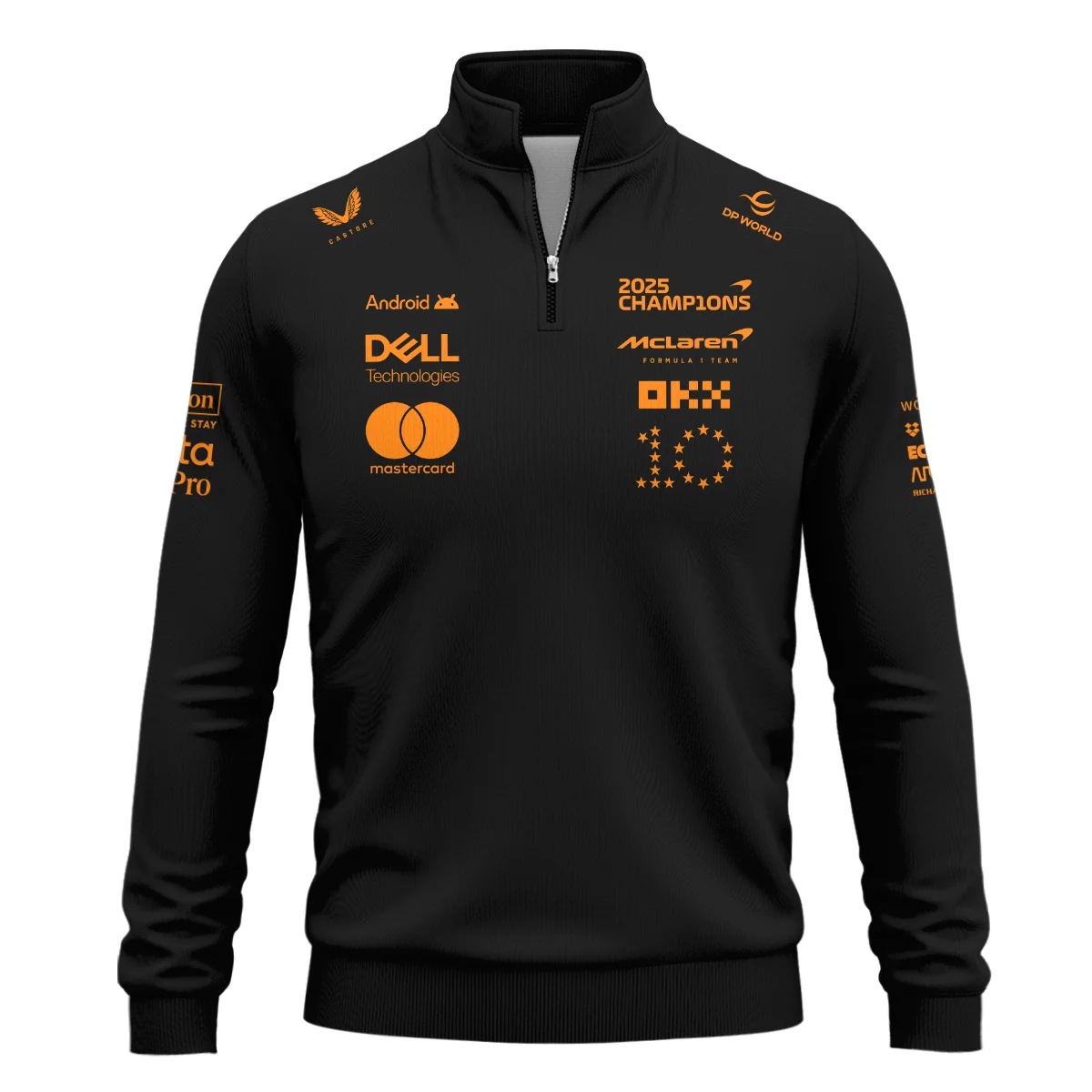 2025 Champions McLaren F1 Team - Quarter-Zip Sweatshirt BLMCL12925A1QZS - Image 2