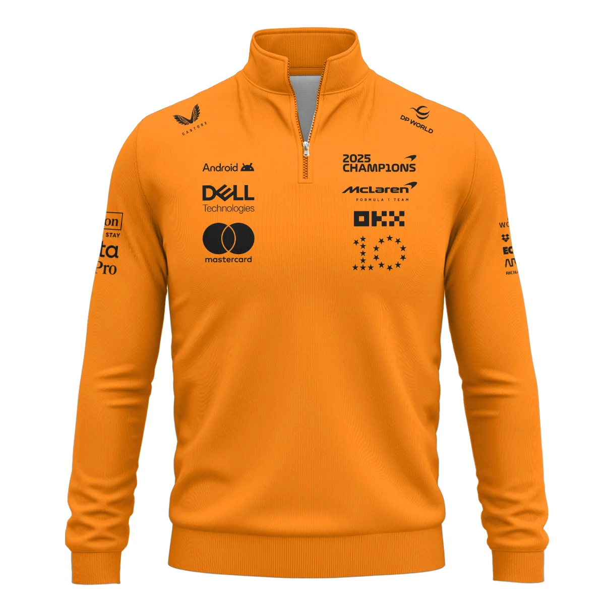 2025 Champions McLaren F1 Team - Quarter-Zip Sweatshirt BLMCL12925A2QZS - Image 2