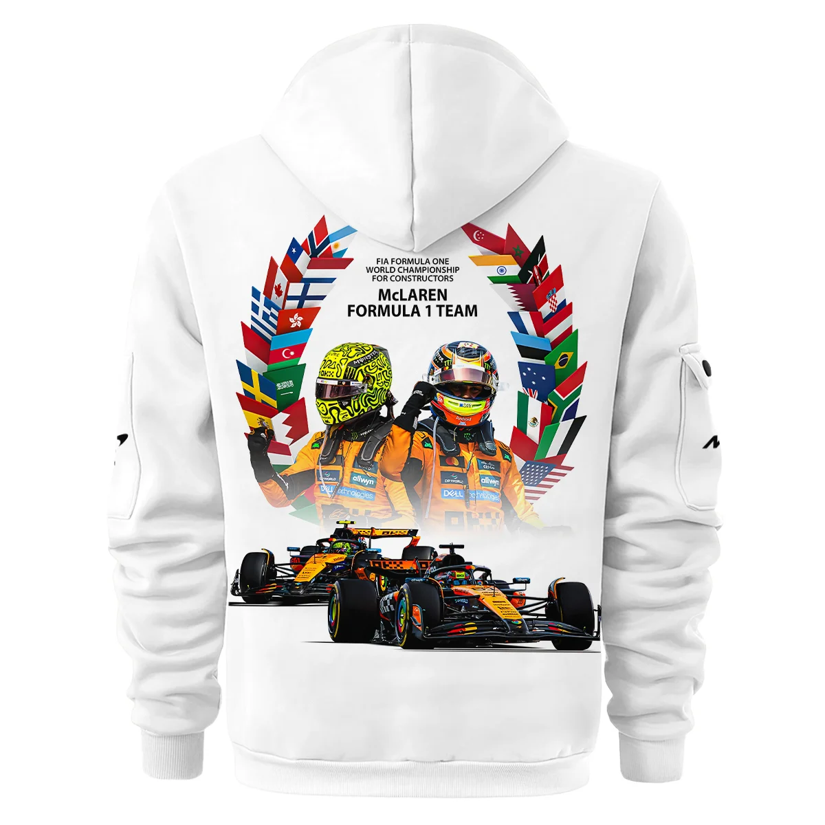 2025 Champions McLaren Formula One Hoodie Half Zip BLMCL51025A5HDF - Image 3
