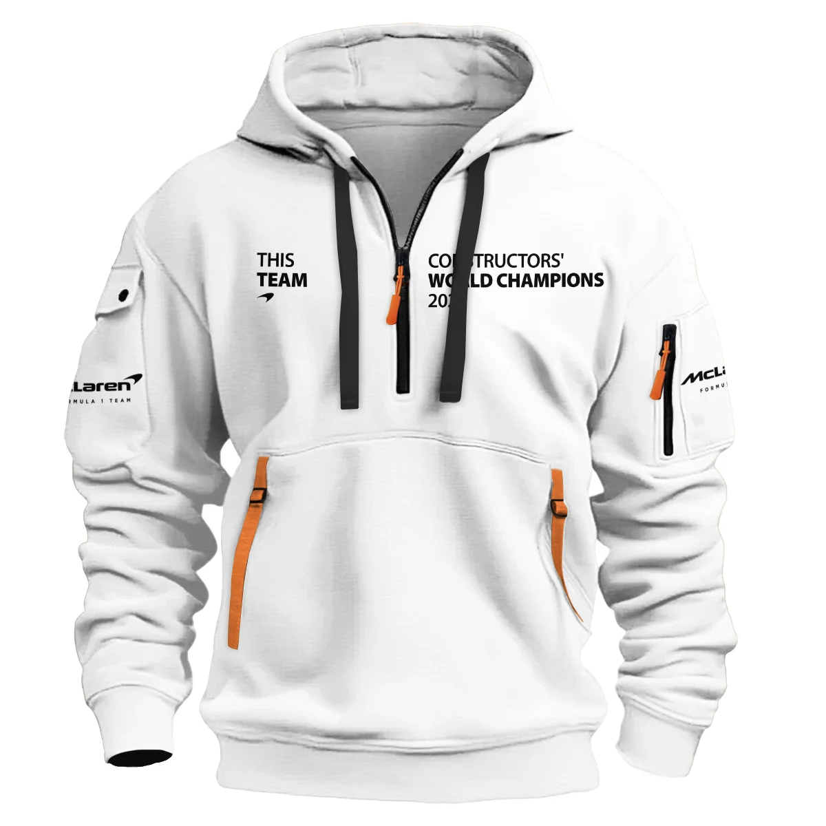 2025 Champions McLaren Formula One Hoodie Half Zip BLMCL51025A5HDF - Image 2