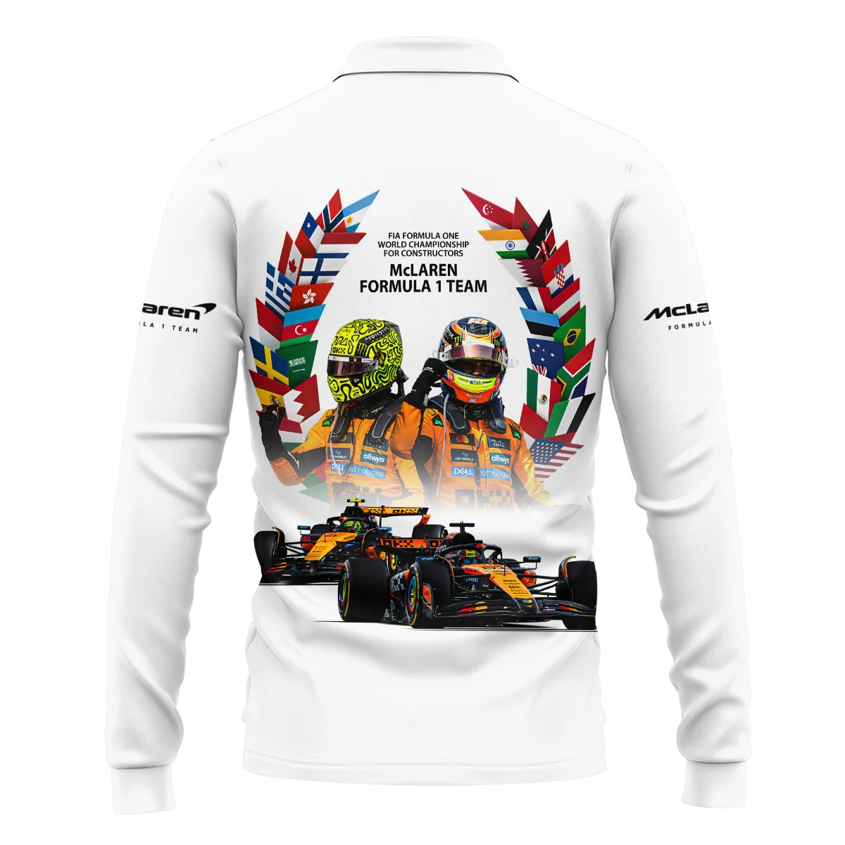 2025 Champions McLaren Formula One Long Polo Shirt BLMCL51025A5LPL - Image 3