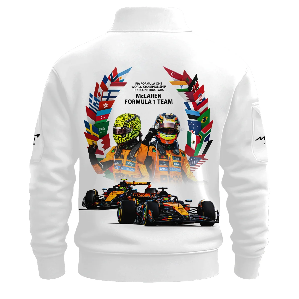 2025 Champions McLaren Formula One Sweatshirt Zipper BLMCL51025A5SHZ - Image 3