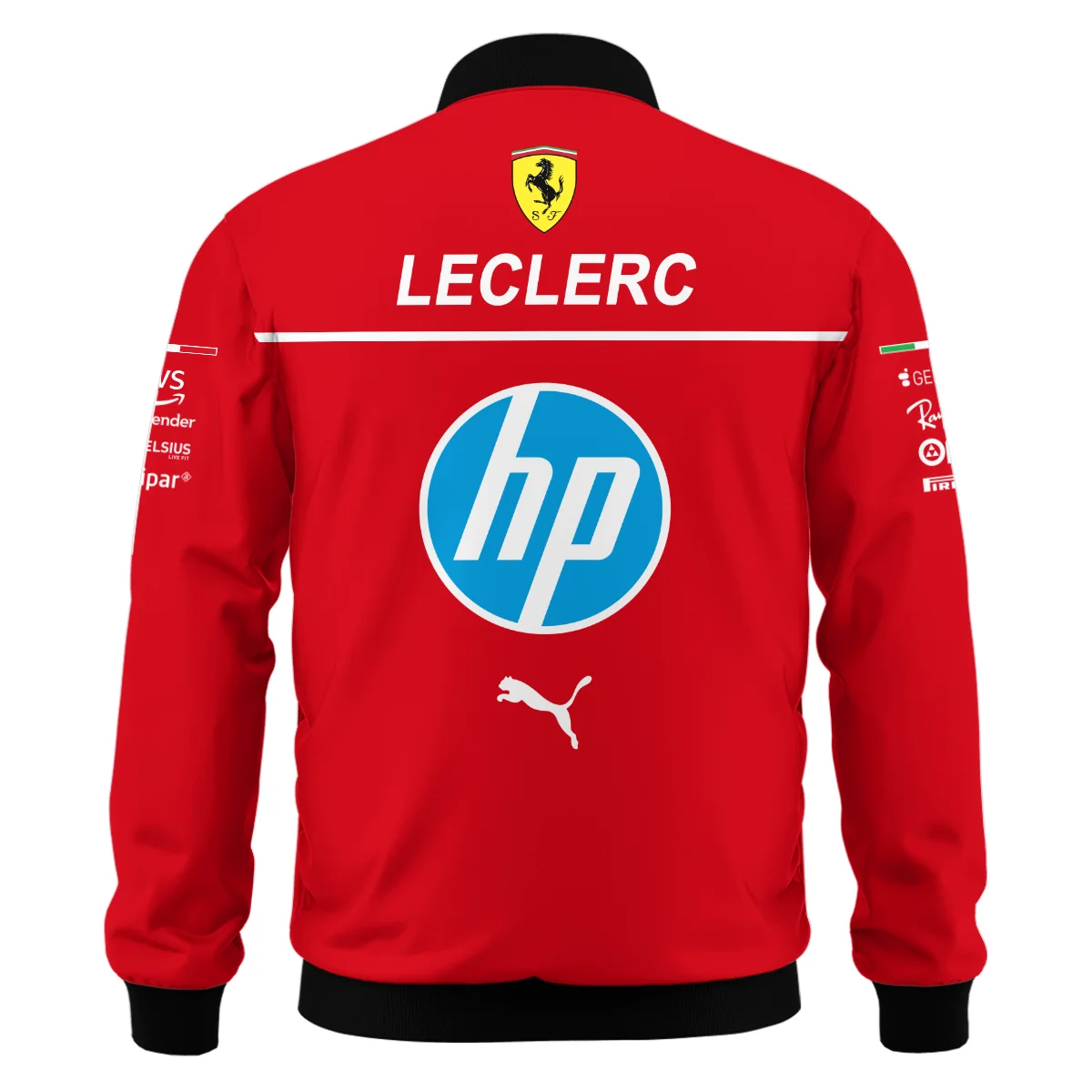 2025 Charles Leclerc Racing Suit Ferrari F1 Bomber BLVACL260825A7BB - Image 3