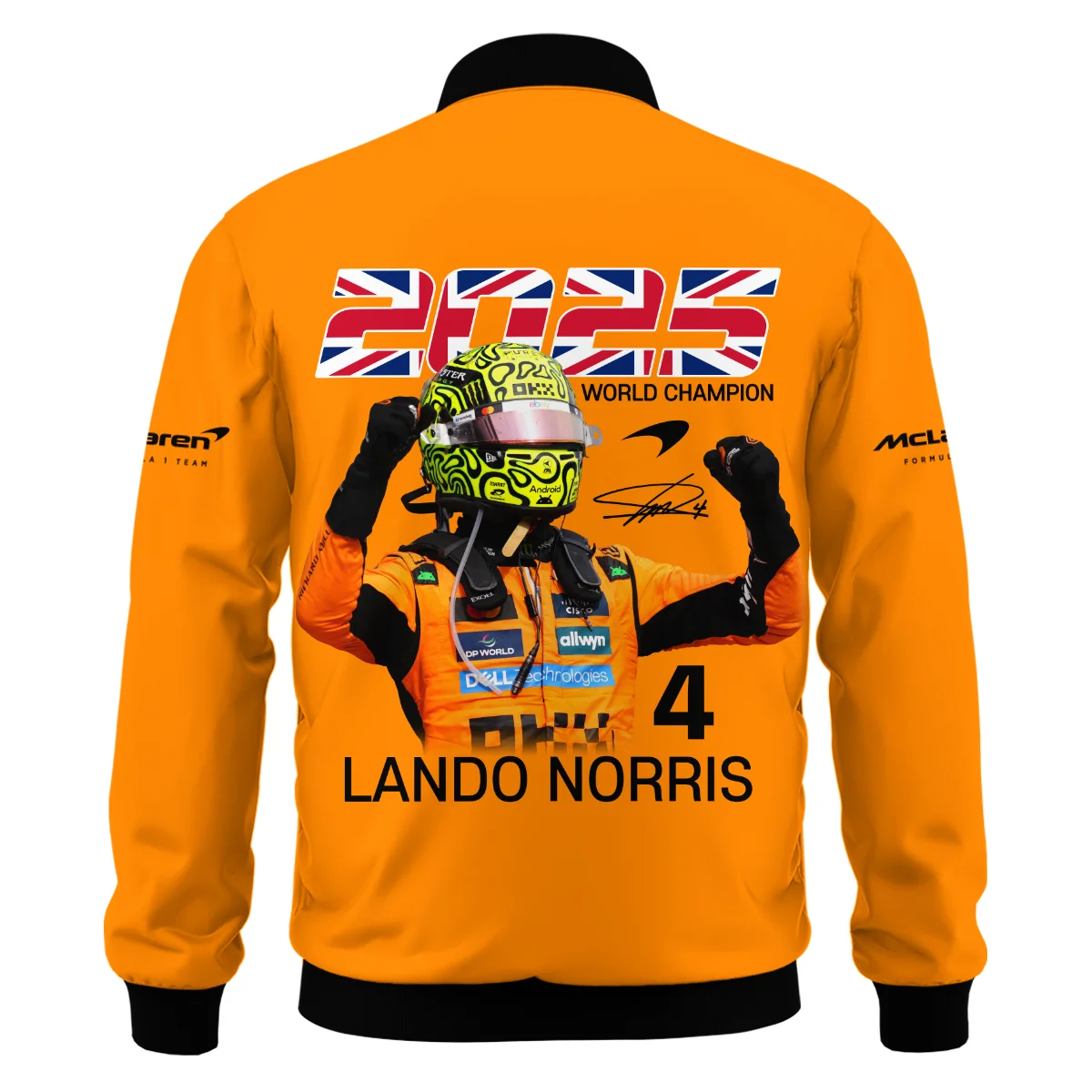 2025 Driver Champion Lando Norris McLaren F1 Team Bomber BLNRWDCA9BB - Image 3