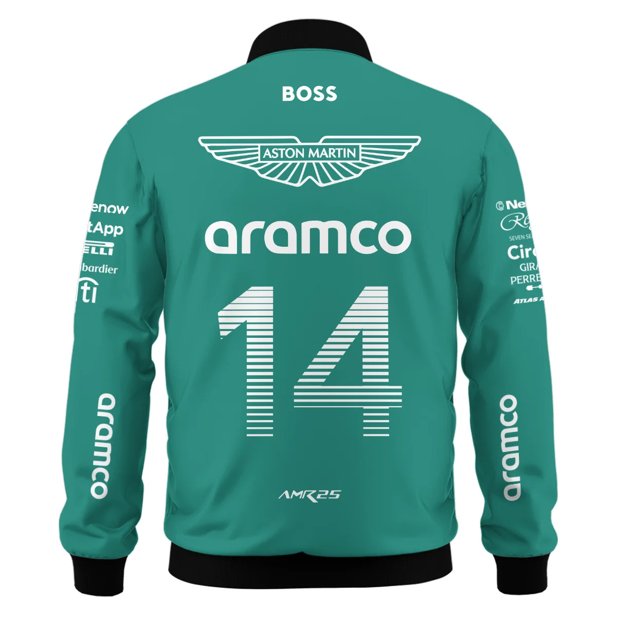2025 Fernando Alonso Racing Suit Aston Martin F1 Bomber BLVAFA030925A11BB - Image 3