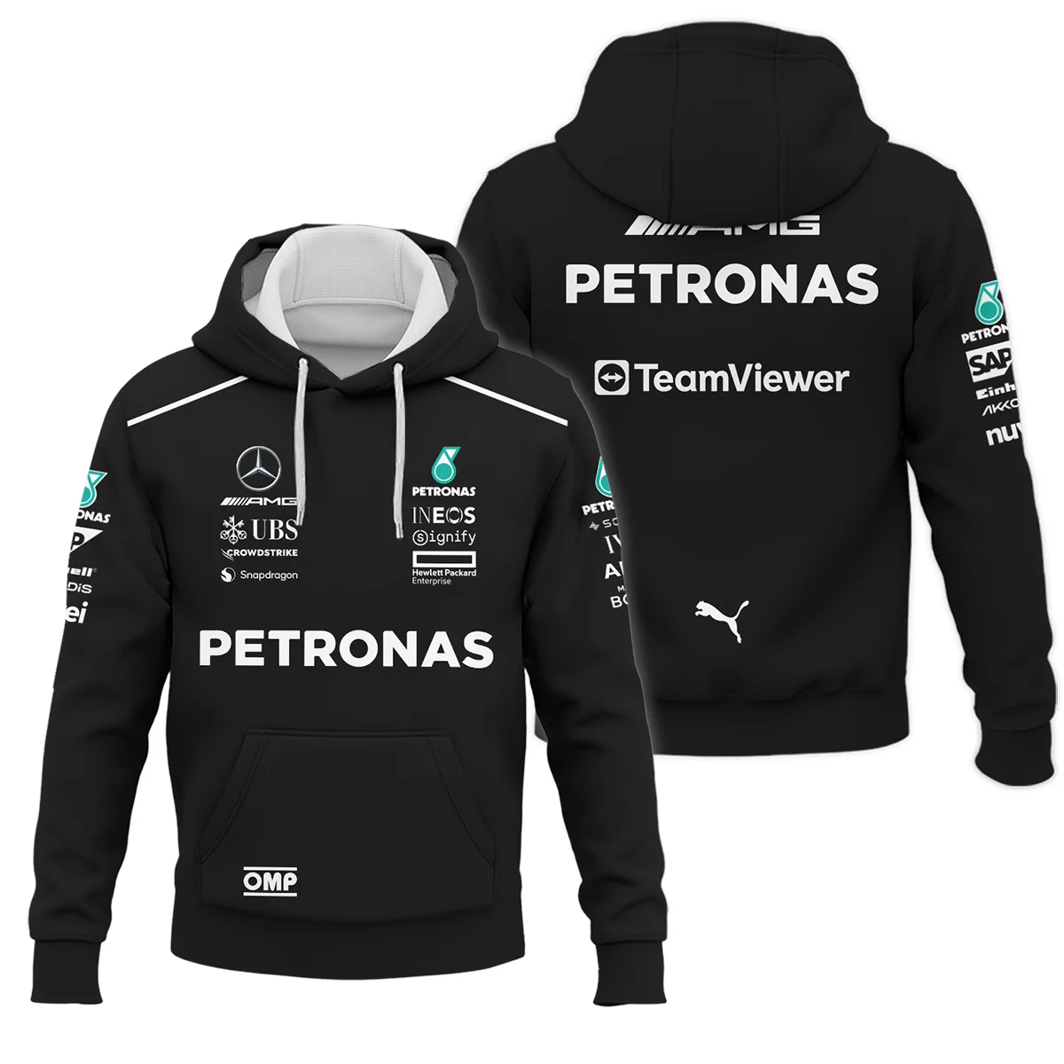 2025 George Russell Racing Suit Mercedes F1 Hoodie BLVAGR080925A1HD - Motorsport Apparel