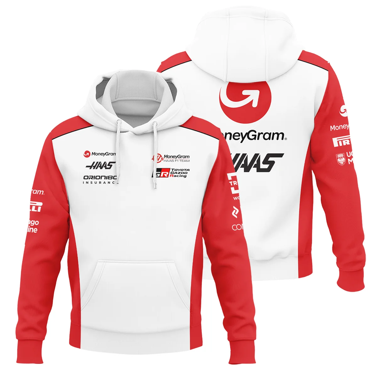 2025 Haas F1 Team Suit Hoodie BLVA150725A02HAASHD - Motorsport Lifestyle Wear