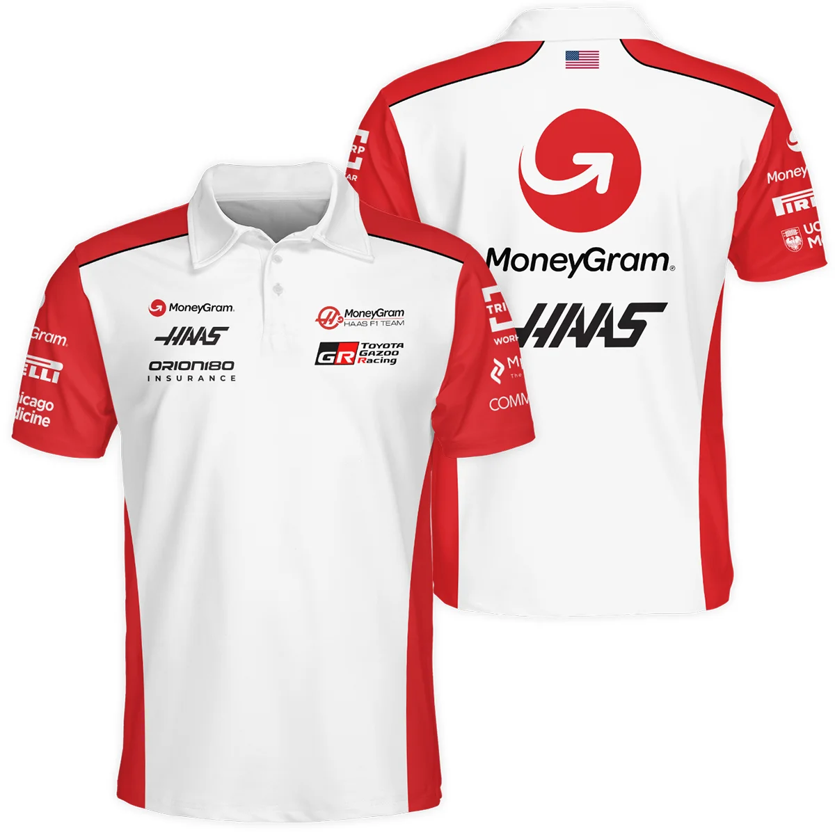 2025 Haas F1 Team Suit Polo Shirt BLVA150725A02HAASPL - Race Day Outfit