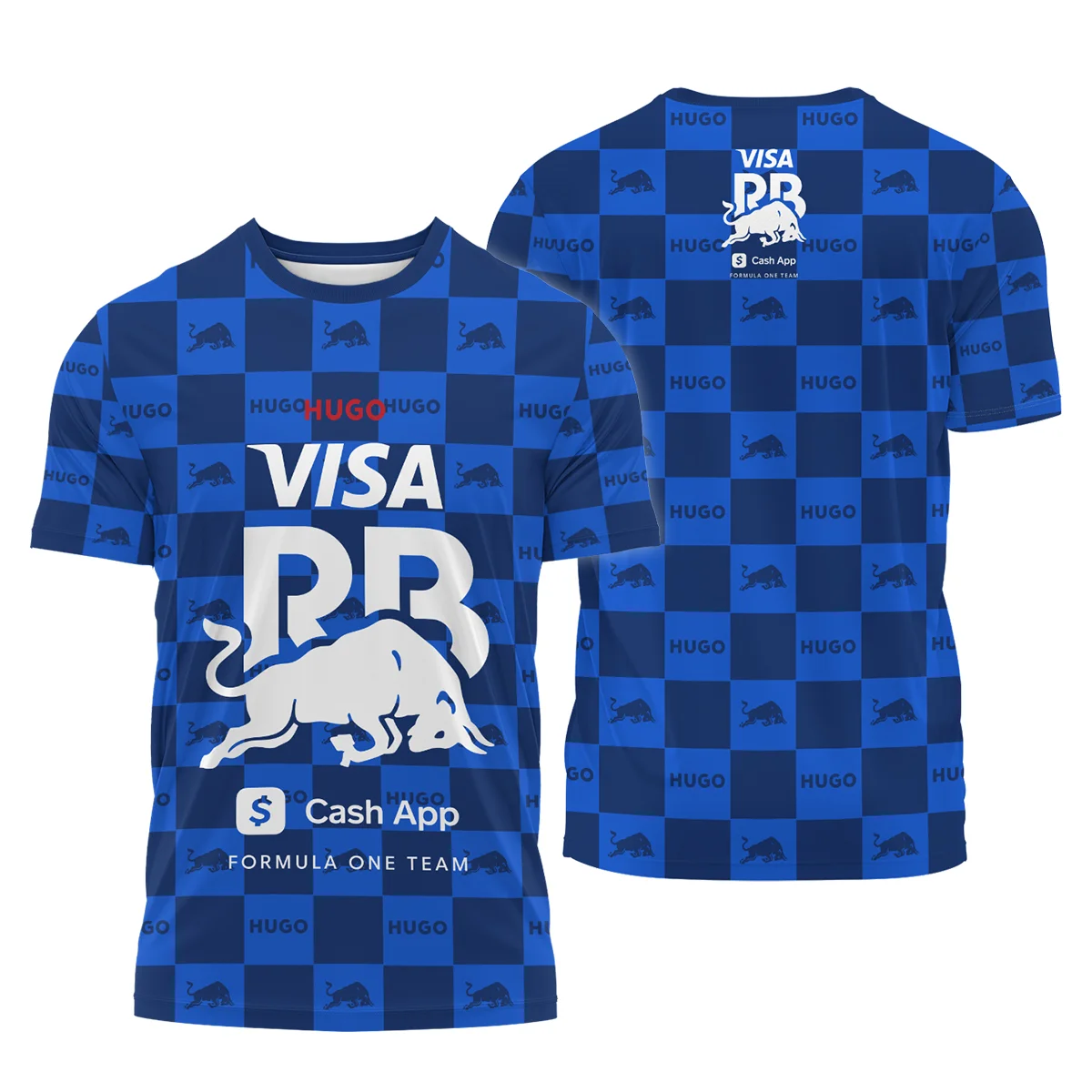 2025 Hugo Soccer Style Racing Bulls F1 T-Shirt BLVA021225RCBTS - Racing Lifestyle Clothing