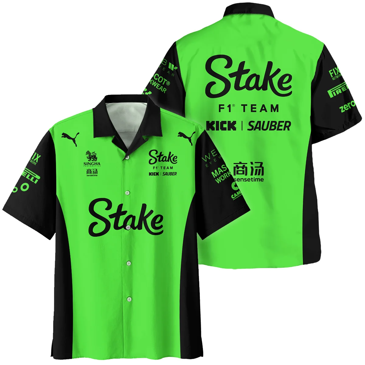 2025 Kick Sauber F1 Race Suit Hawaiian Shirt BLVA100725A04KSHW - Race Day Design