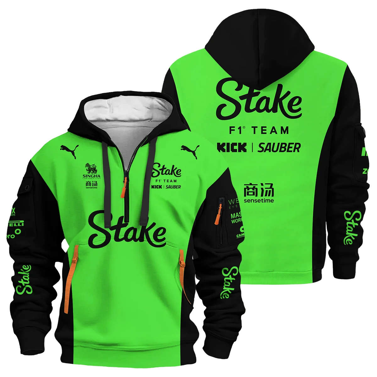 2025 Kick Sauber F1 Race Suit Hoodie Half Zipper BLVA100725A04KSHDF - Trackside Outfit