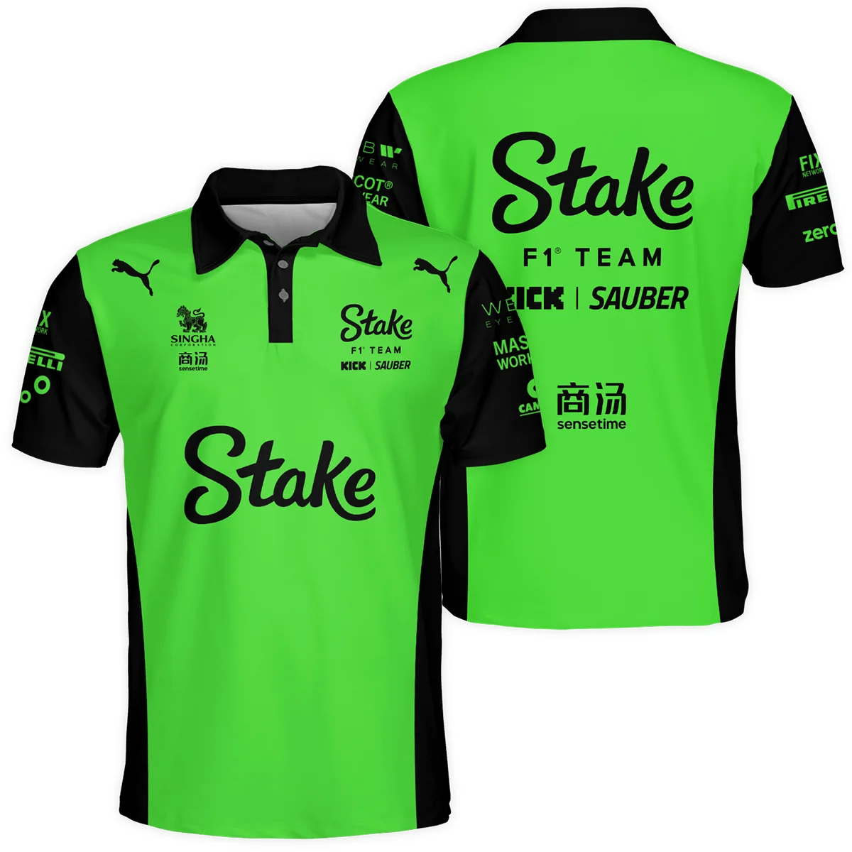 2025 Kick Sauber F1 Race Suit Polo Shirt BLVA100725A04KSPL - Motorsport Lifestyle Wear