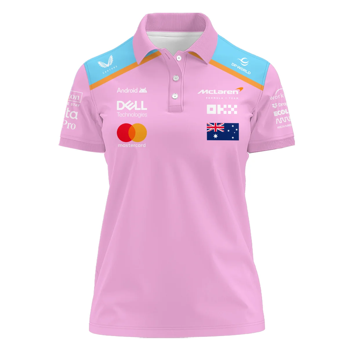 2025 McLaren Pink Women Polo Shirt BLF120625A1PL - Image 2