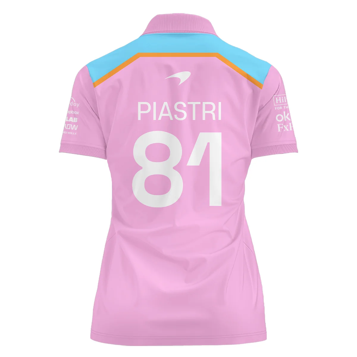 2025 McLaren Pink Women Polo Shirt BLF120625A1PL - Image 3