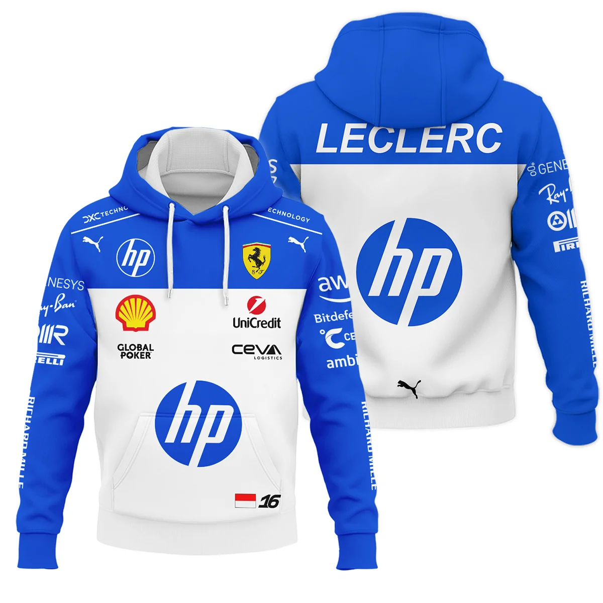 2025 Miami GP Charles Leclerc Racing Suit Renault F1 Hoodie BLVACL260825A1HD - Formula Racing Apparel