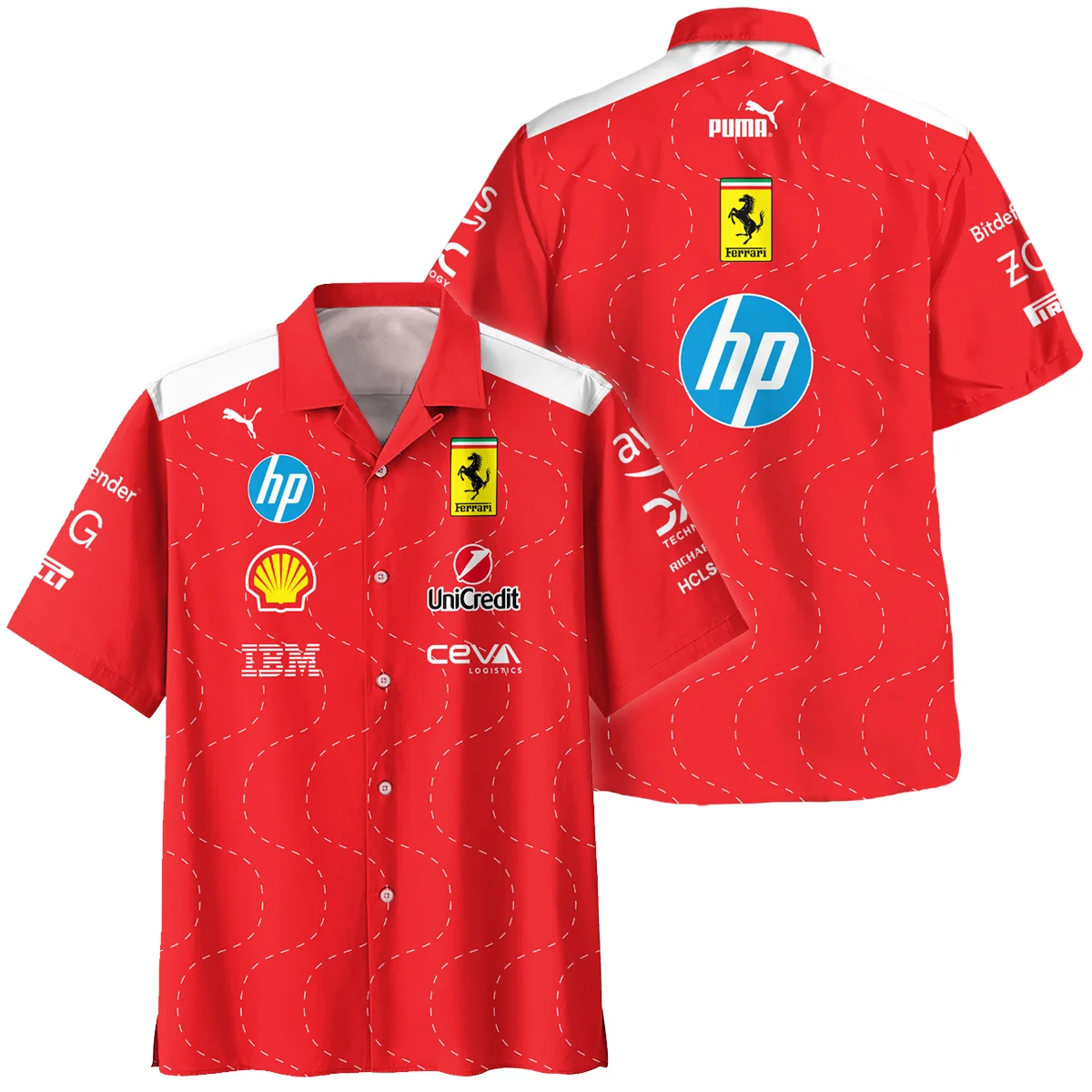 2025 Monza GP Racing Suit Ferrari F1 Hawaiian Shirt BLVAFRR281125A2HW - Trackside Outfit
