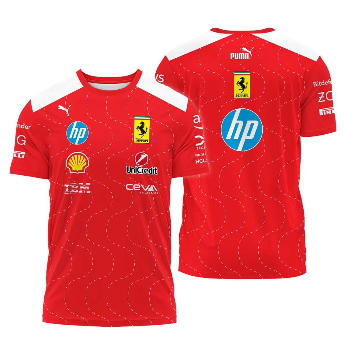 2025 Monza GP Racing Suit Ferrari F1 T-Shirt BLVAFRR281125A2TS - Pit Lane Clothing