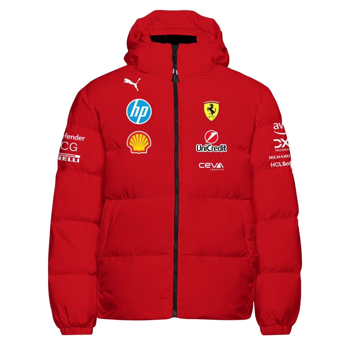 2025 Scuderia Ferrari F1 Down & Puffer Jackets BLFRR4625A3HCJ - Image 2