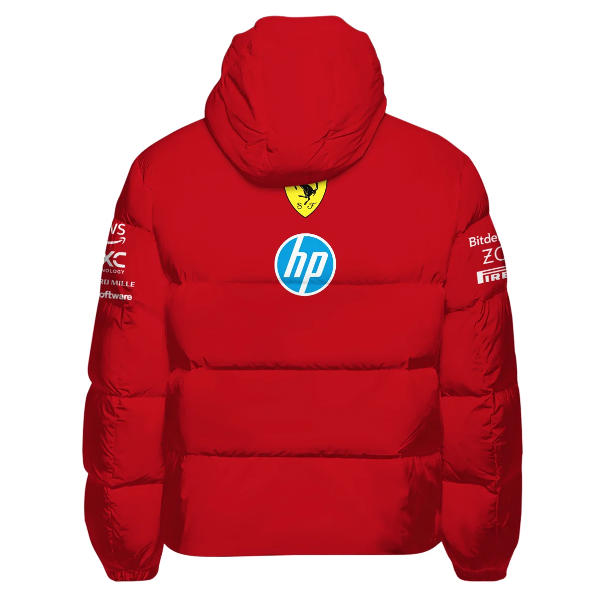 2025 Scuderia Ferrari F1 Down & Puffer Jackets BLFRR4625A3HCJ - Image 3