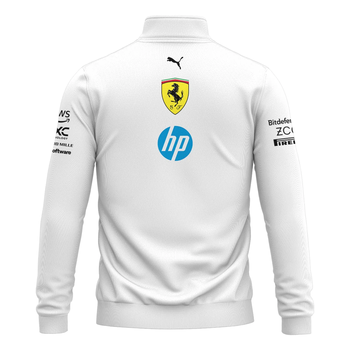 2025 Scuderia Ferrari F1 Quarter-Zip Sweatshirt BLFRR4625A2QZS - Image 3