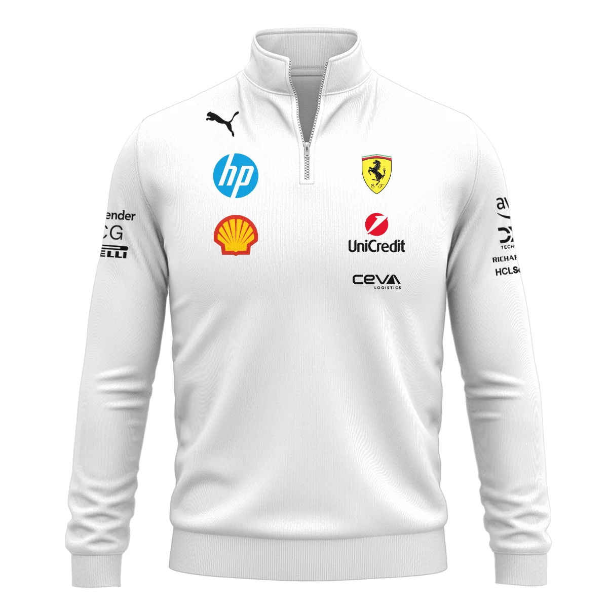 2025 Scuderia Ferrari F1 Quarter-Zip Sweatshirt BLFRR4625A2QZS - Image 2