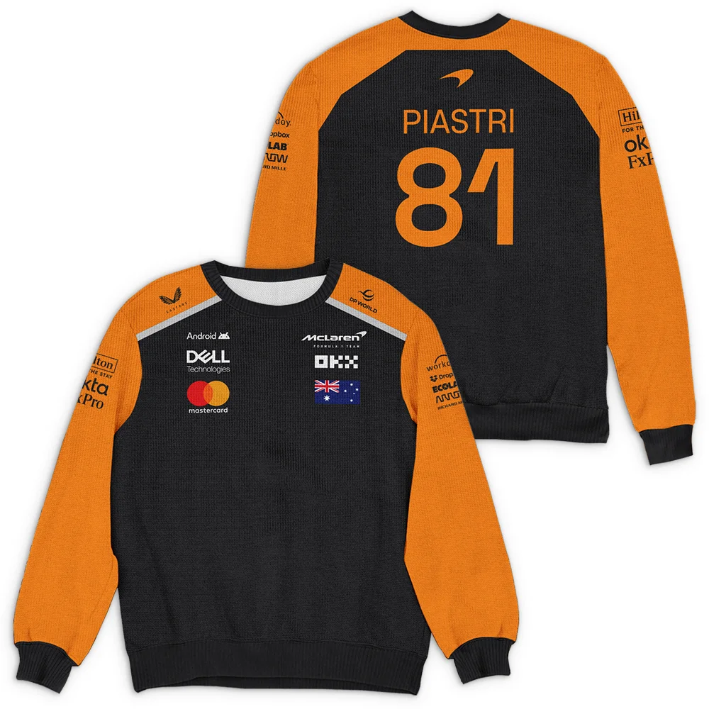 2025 Teamwear Oscar Piastri McLaren F1 Ugly Sweater BLOP13525A1HY