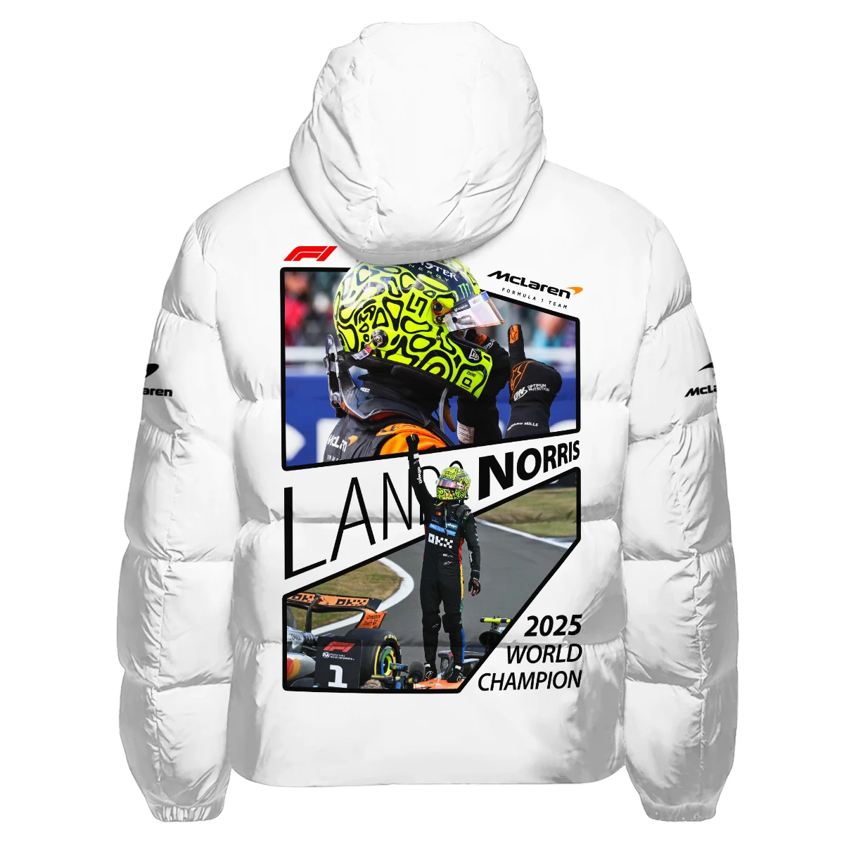 2025 WDC Lando Norris McLaren F1 Team Down & Puffer Jackets BLNRWDCA4HCJ - Image 3