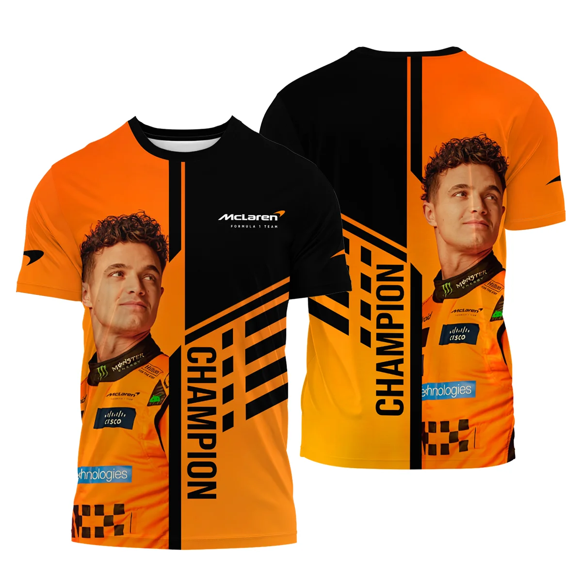 2025 World Champion Lando Norris McLaren F1 Team T-Shirt BLNRWDCA3TS - Race Day Outfit