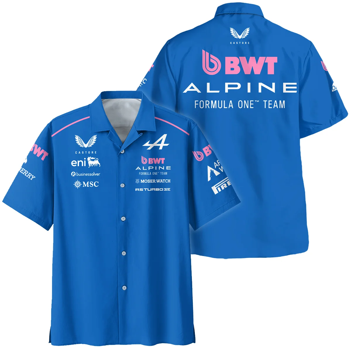 2026 Alpine F1 Teamwear Hawaiian Shirt BLVAALP020226A01HW - F1 Fan Gear