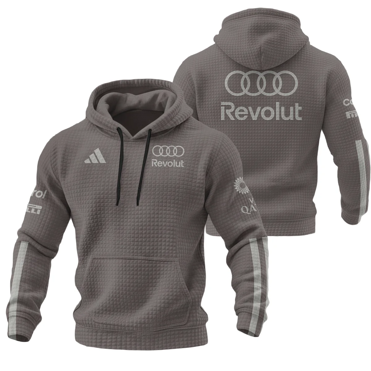 2026 Audi F1 Teamwear For Fans Hoodie Quilted Waffle BLVAAUDI230125A03HQW - Pit Lane Clothing