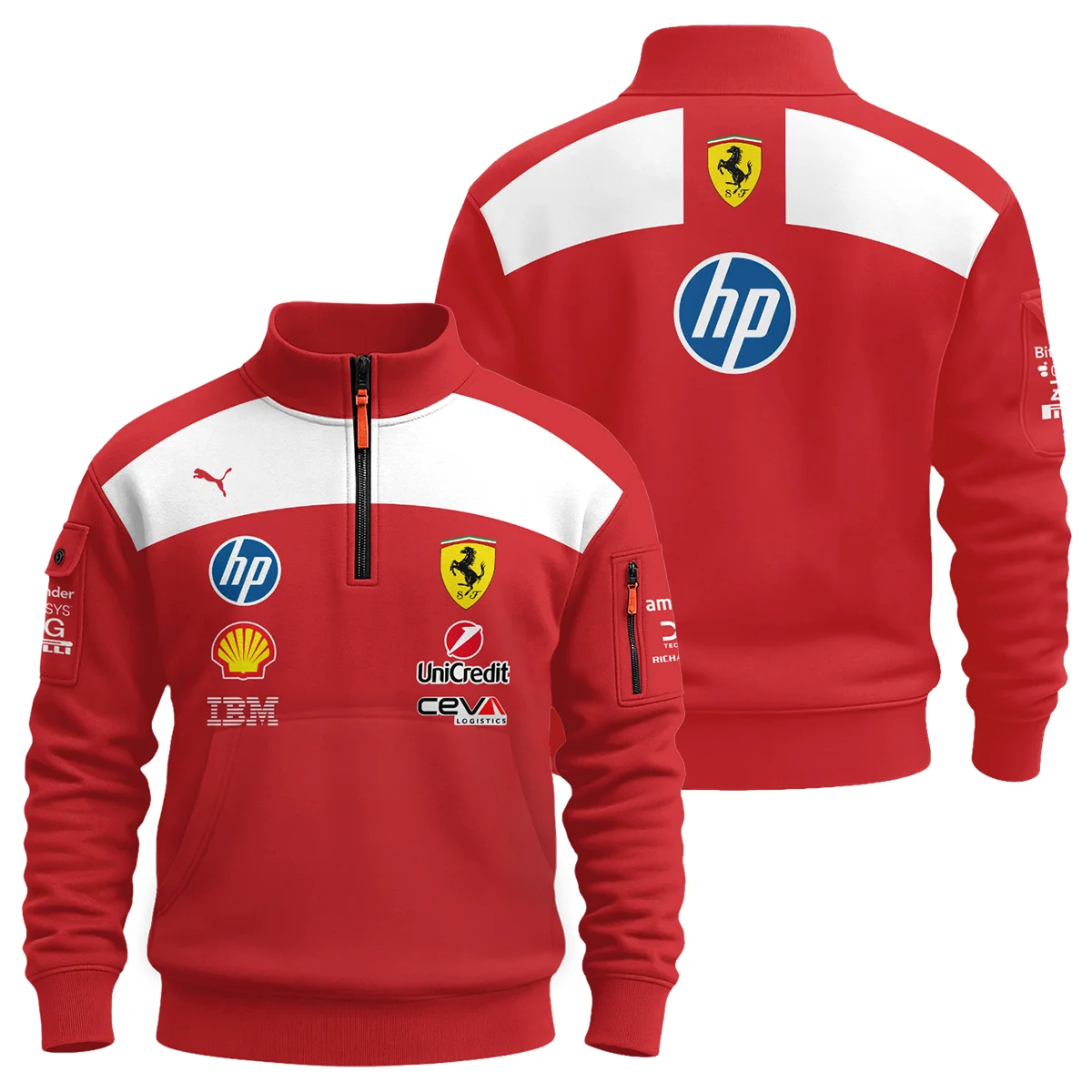 2026 Ferrari F1 Teamwear Sweatshirt Zipper BLVAFRR2226A5SHZ - Racing Lifestyle Clothing