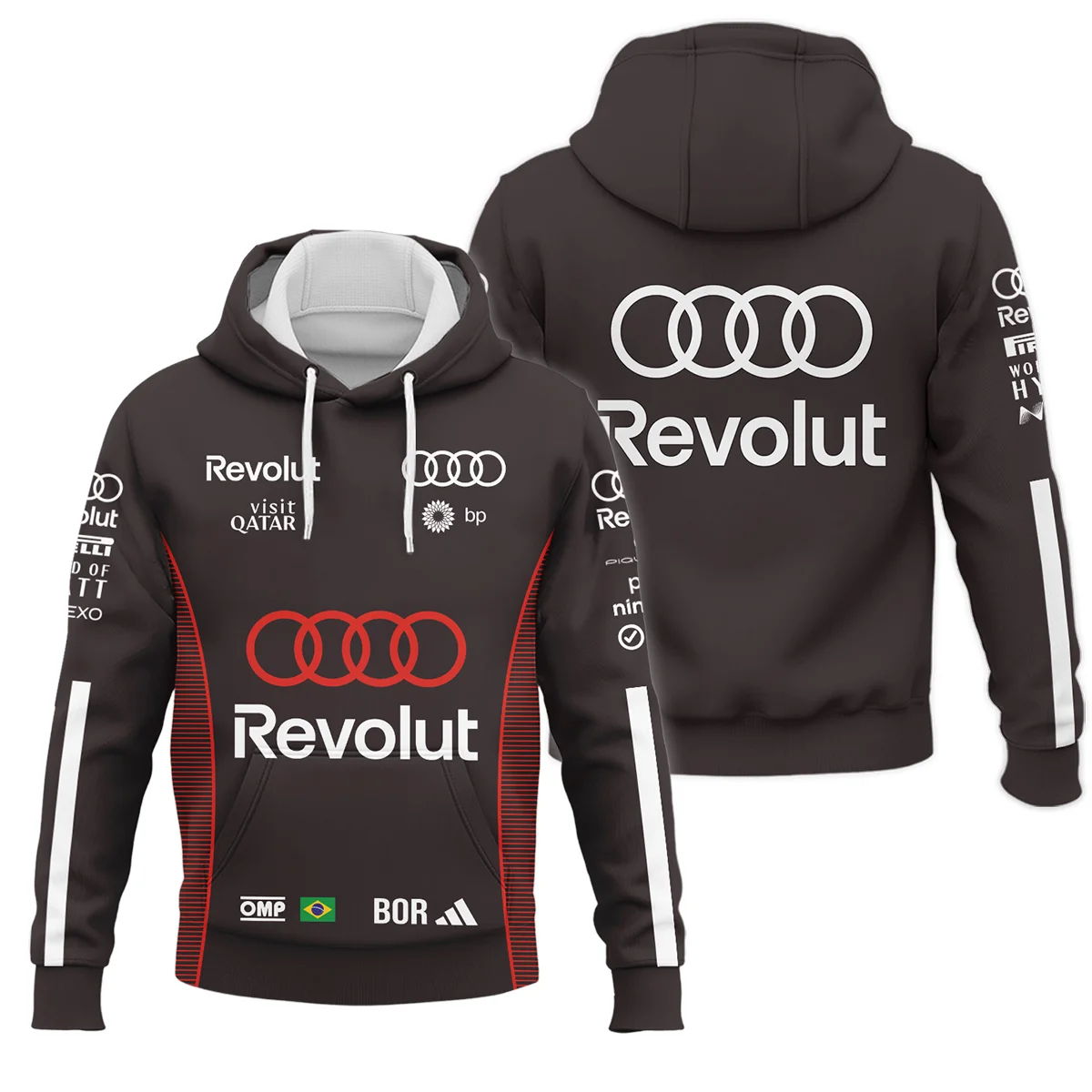 2026 Gabriel Bortoleto Audi F1 Teamwear For Fans Hoodie BLVAAUDI230125A02HD