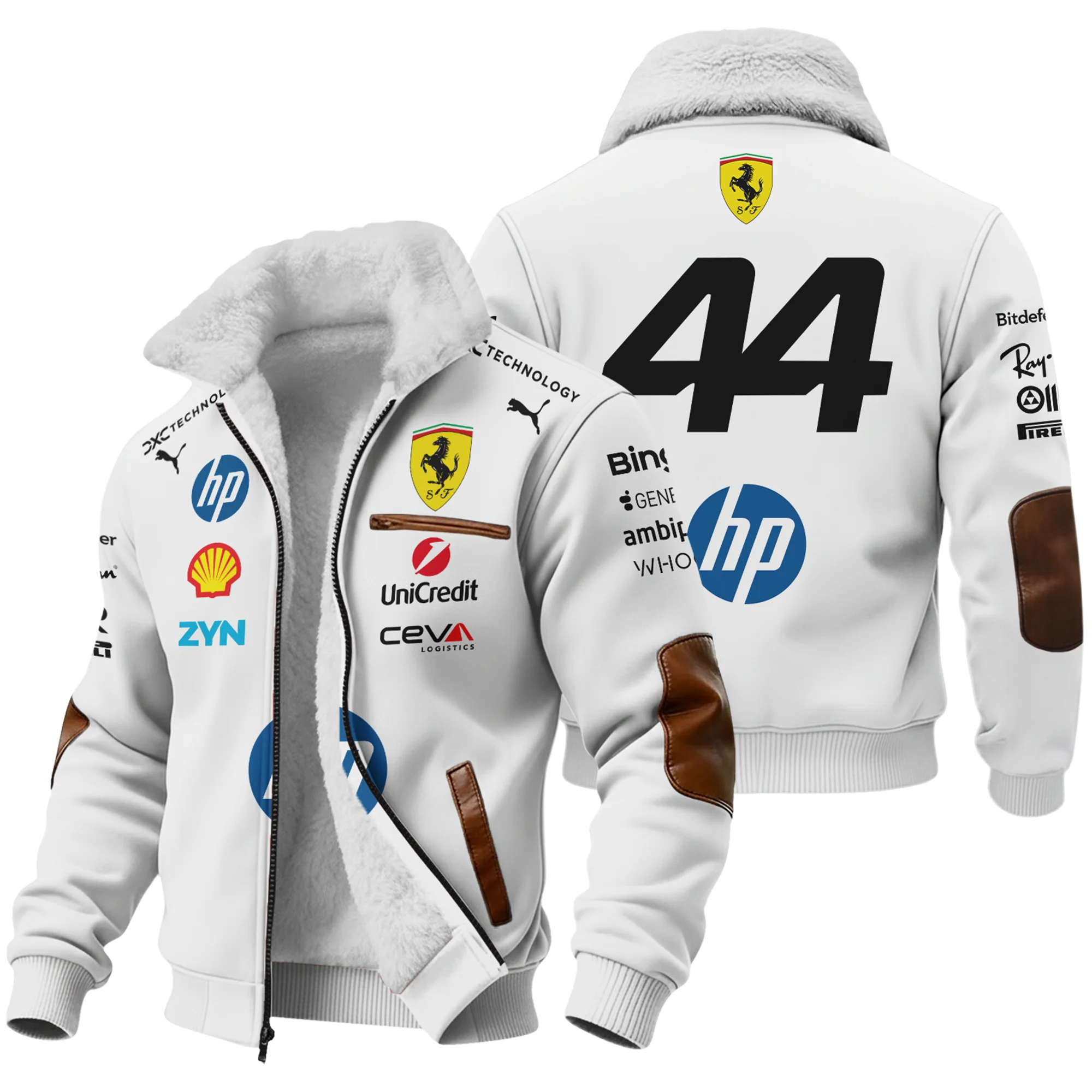 2026 Hamilton 44 Ferrari F1 Teamwear Fleece Jacket BLVAFRR2226A4FJ - Motorsport Apparel