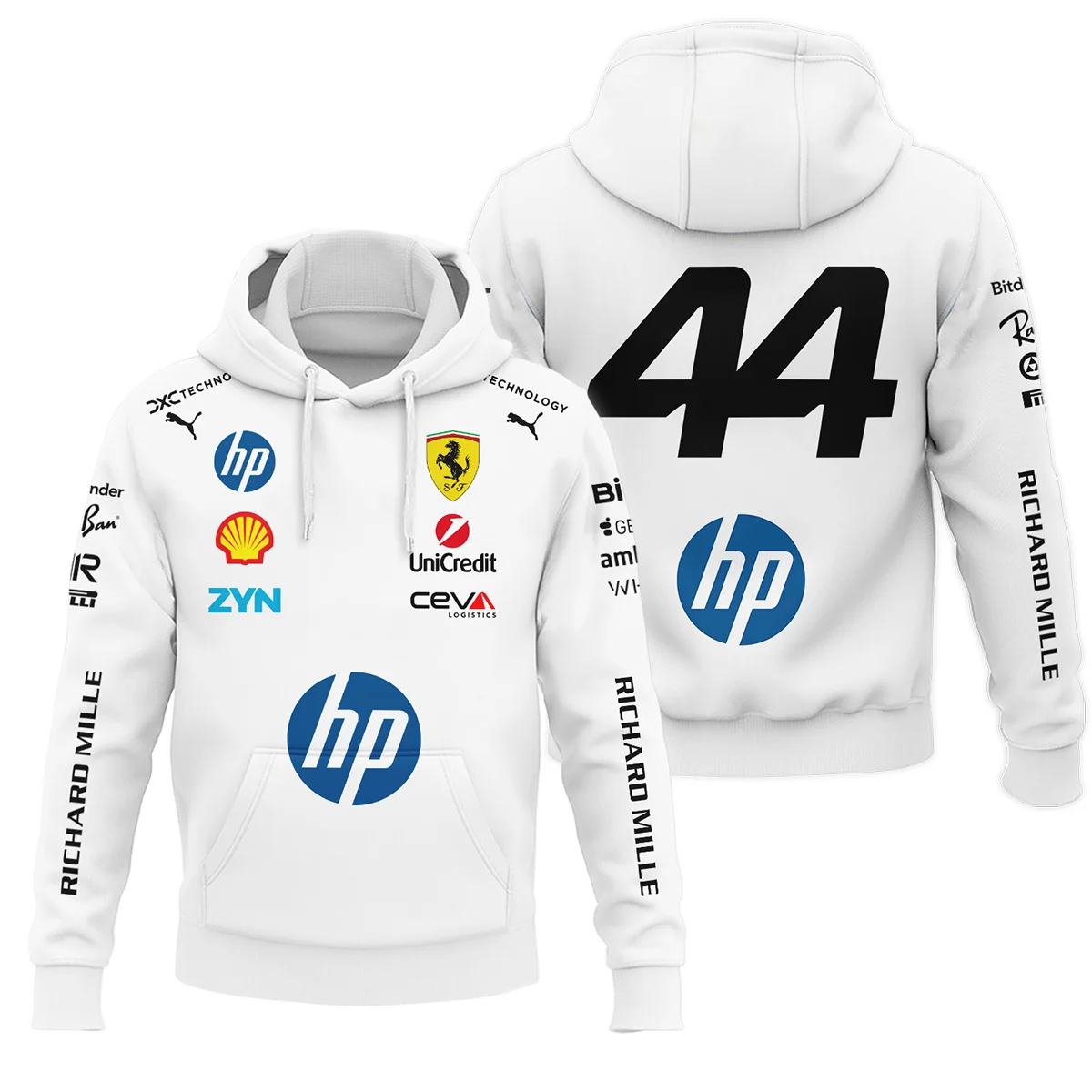 2026 Hamilton 44 Ferrari F1 Teamwear Hoodie BLVAFRR2226A4HD - F1 Fan Gear