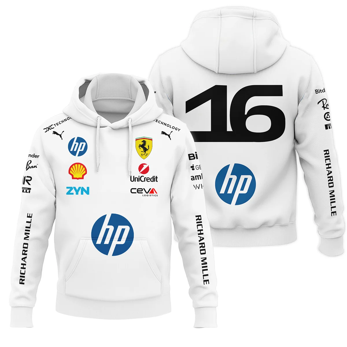 2026 Leclerc 16 Ferrari F1 Teamwear Hoodie BLVAFRR2226A2HD - Race Day Outfit