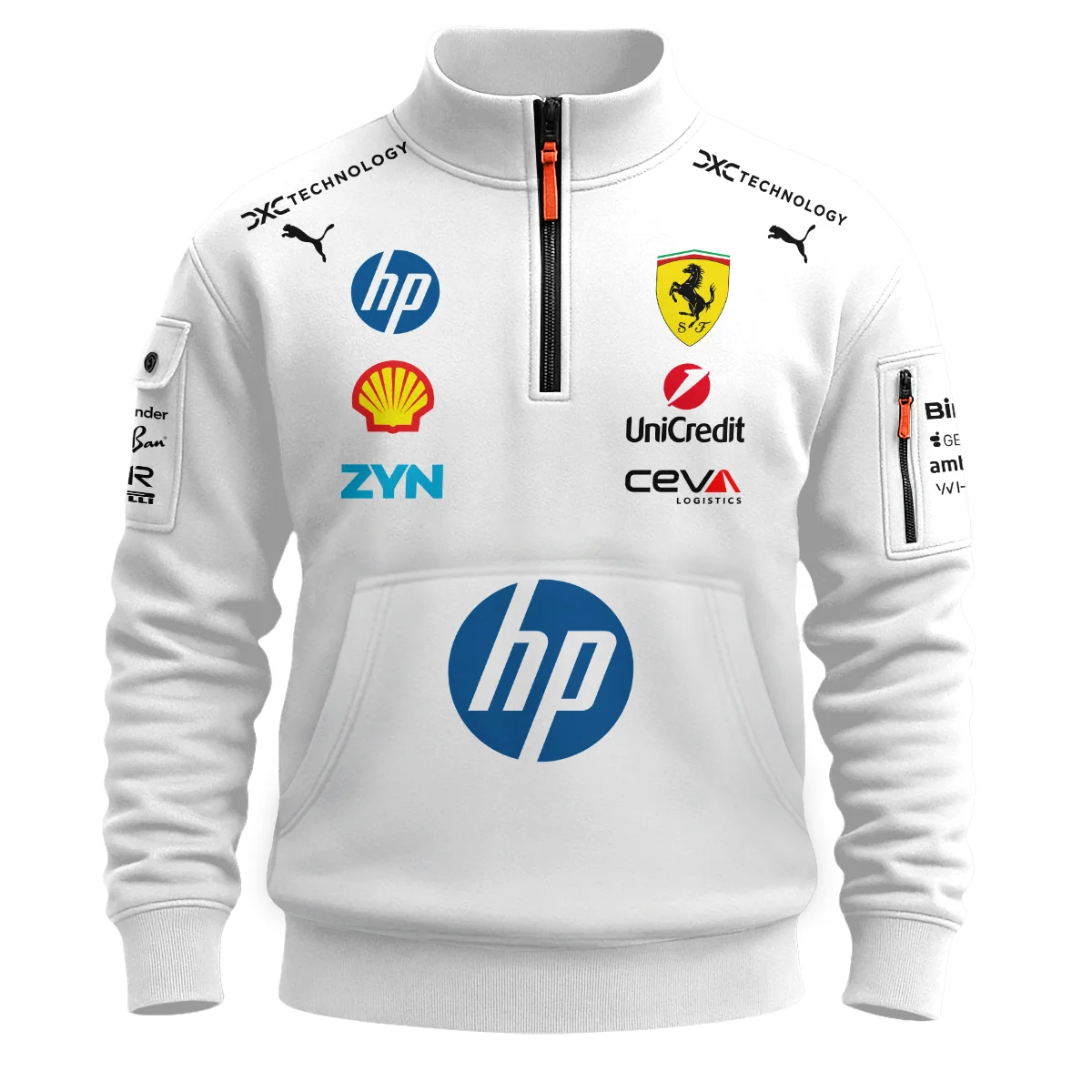 Alternative view of 2026 Leclerc 16 Ferrari F1 Teamwear Sweatshirt Zipper BLVAFRR2226A2SHZ