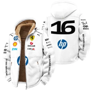 2026 Leclerc 16 Ferrari F1 Teamwear Winter Fleece Jacket BLVAFRR2226A2WFJ