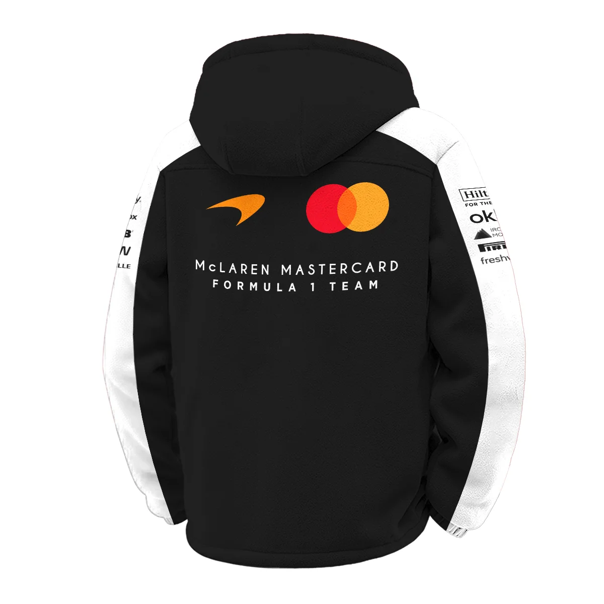 2026 McLaren F1 Teamwear For Fans Winter Fleece Jacket BLMCL25126A2WFJ - White - Image 3