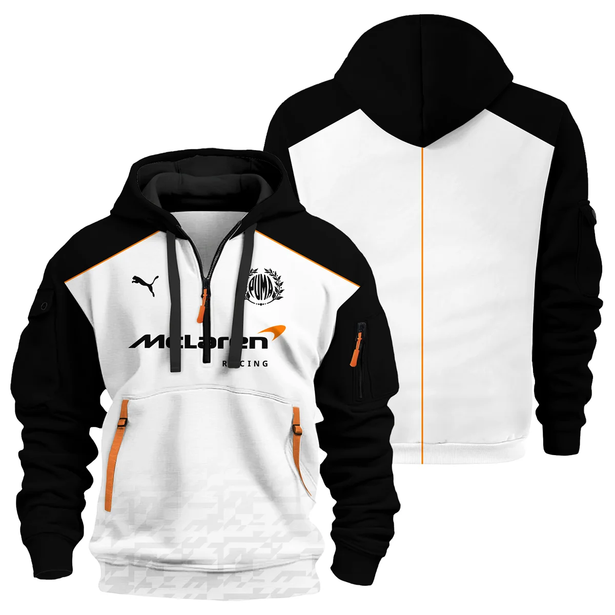 2026 McLaren x F1 Teamwear For Fans Hoodie Half Zip BLVAMCL230125A02HDF - Formula Racing Apparel