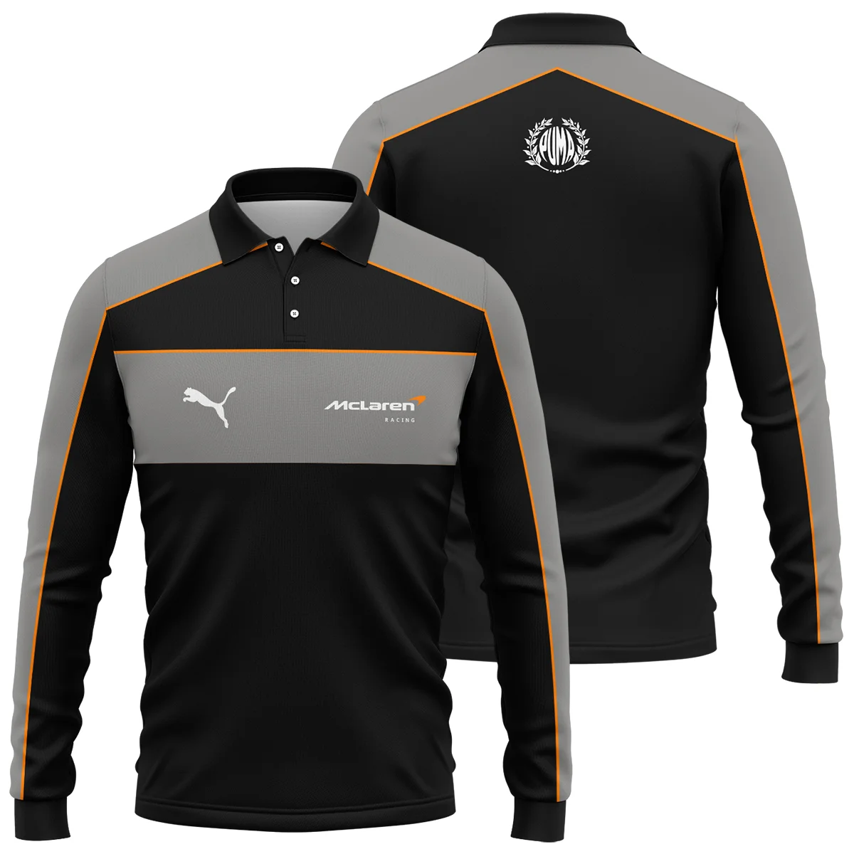 2026 McLaren x F1 Teamwear For Fans Long Polo Shirt BLVAMCL230125A01LPL - Racing Lifestyle Clothing