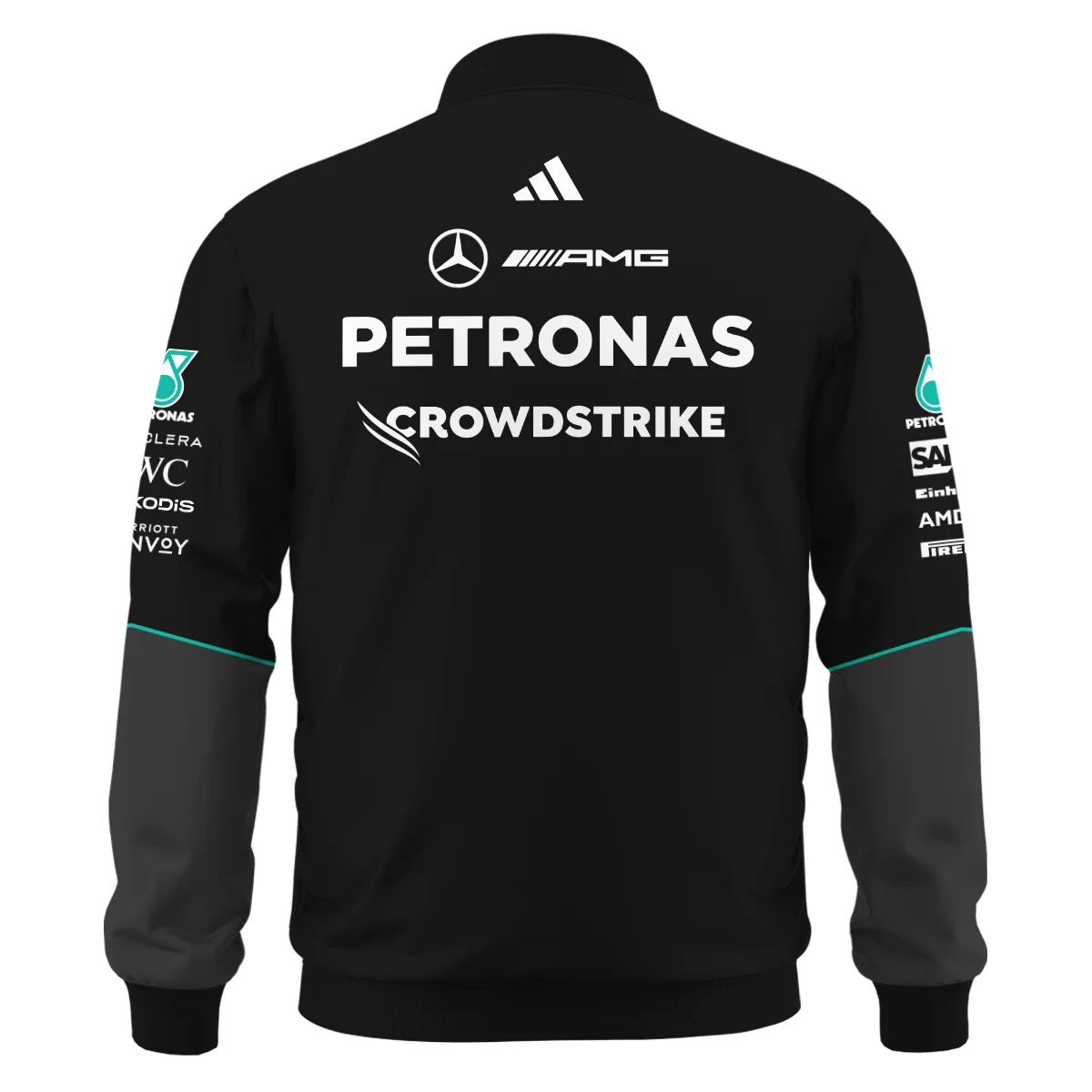 2026 Mercedes F1 Teamwear Bomber BLVAMER1226A4BB - Image 3