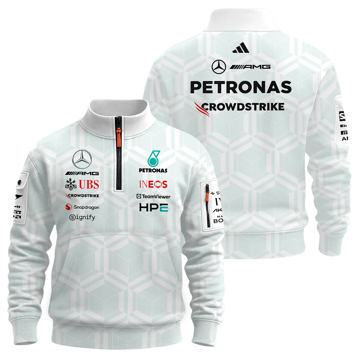 2026 Mercedes F1 Teamwear Sweatshirt Zipper BLVAMER1226A2SHZ - Racing Lifestyle Clothing