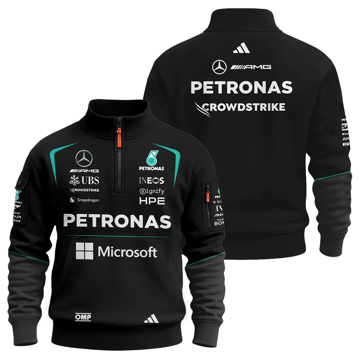 2026 Mercedes F1 Teamwear Sweatshirt Zipper BLVAMER1226A4SHZ - Trackside Outfit