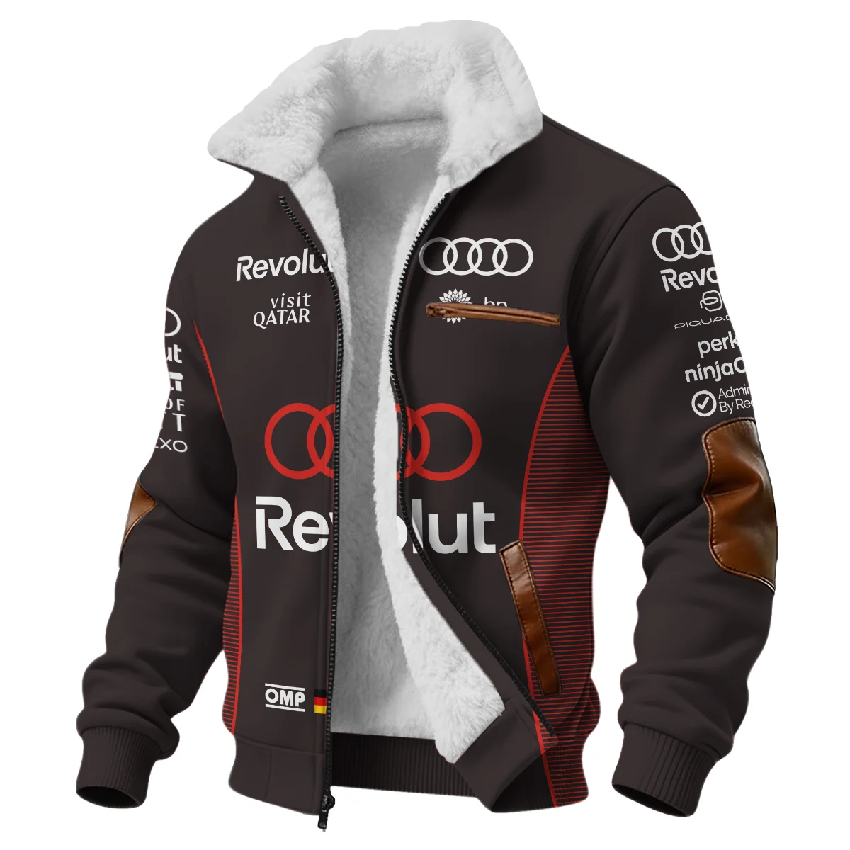 Alternative view of 2026 Nico Hulkenberg Audi F1 Teamwear For Fans Fleece Jacket BLVAAUDI230125A01FJ